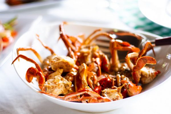 crabs in oriental sauce